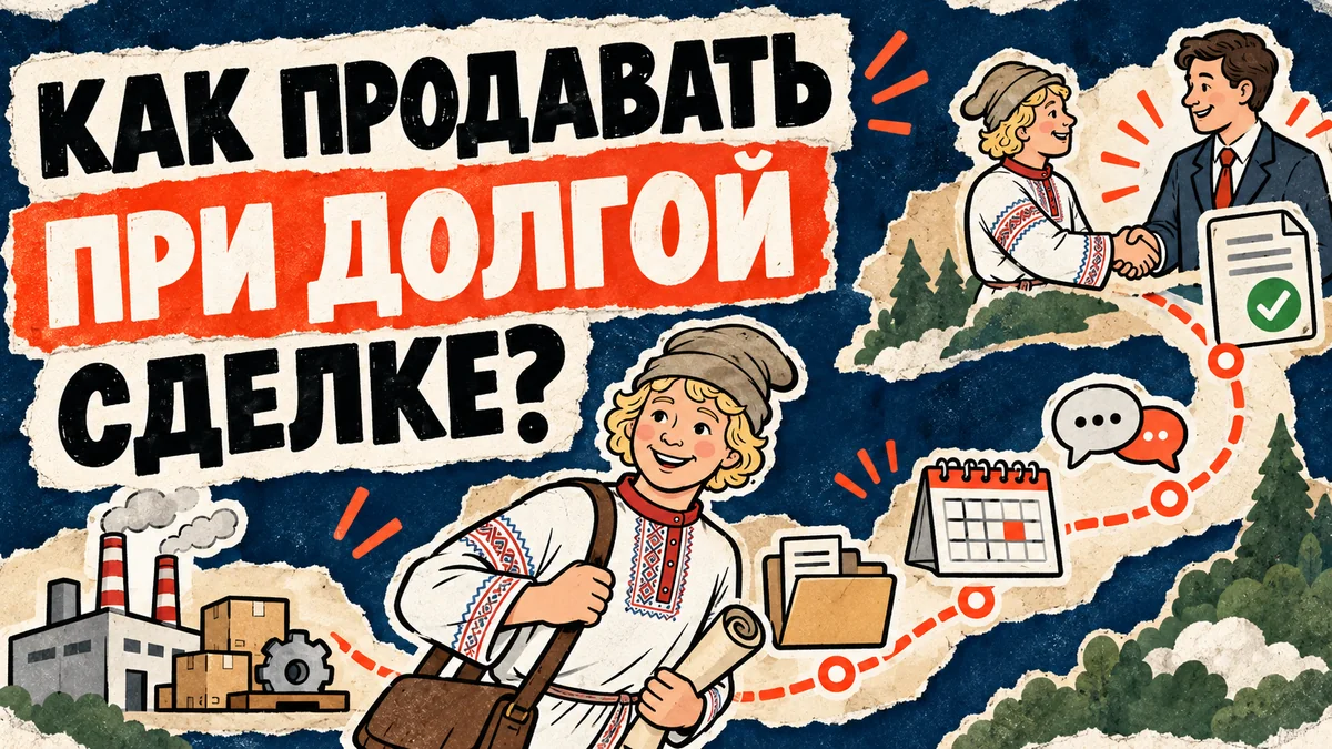 Как учитывать длинный цикл сделки в маркетинге производства — обложка статьи ЕмеляСам