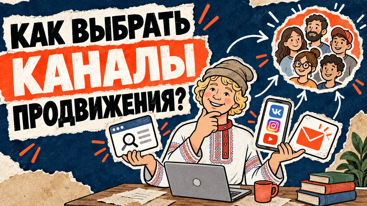 Как выбрать каналы продвижения малого бизнеса под бюджет и задачу — обложка статьи ЕмеляСам