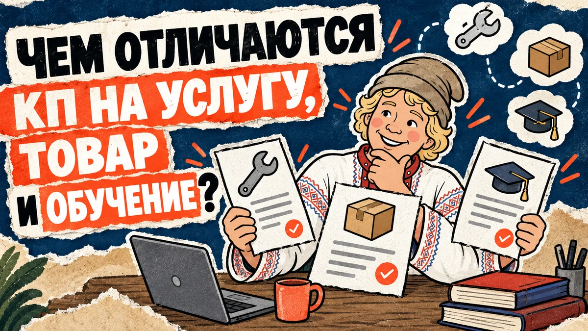 Коммерческое предложение на услугу, товар и обучение: чем отличается состав — обложка статьи ЕмеляСам