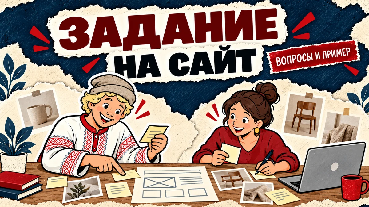 Как подготовить задание на сайт: вопросы и заполненный пример — обложка статьи ЕмеляСам
